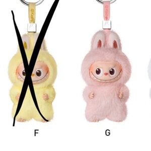 Pop Mart Monsters Plush Pendant, Authentic POPMART Pin for Love Labubu, G